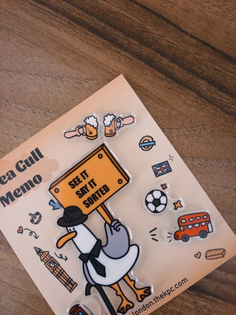 英國｜地鐵海鷗磁鐵