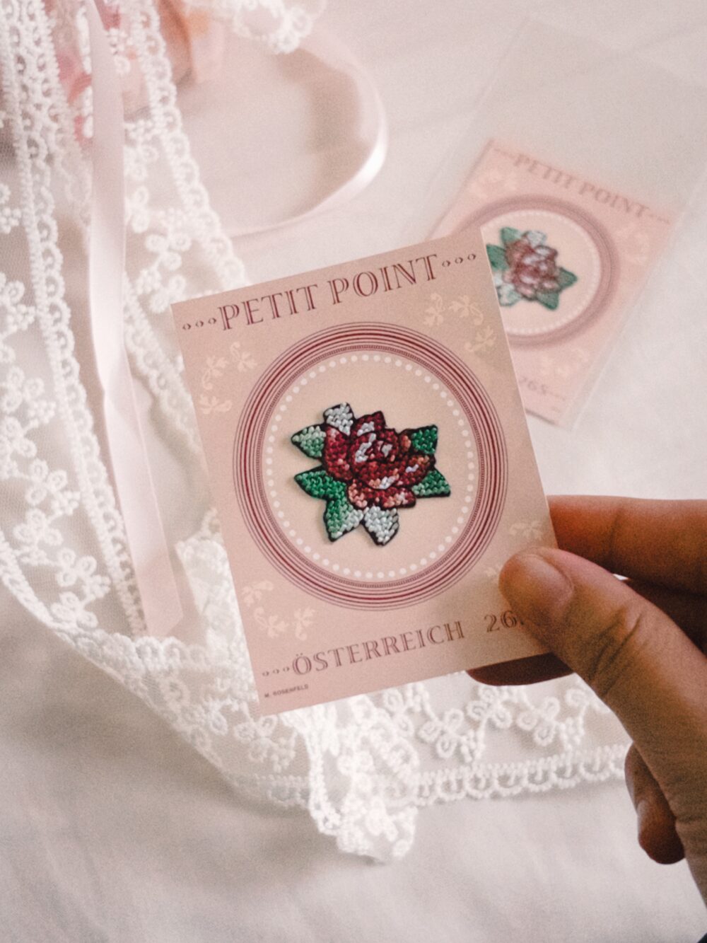 （🇦🇹）刺繡花卉郵票